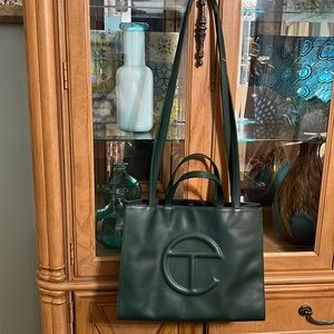 Hunter green telfar bag